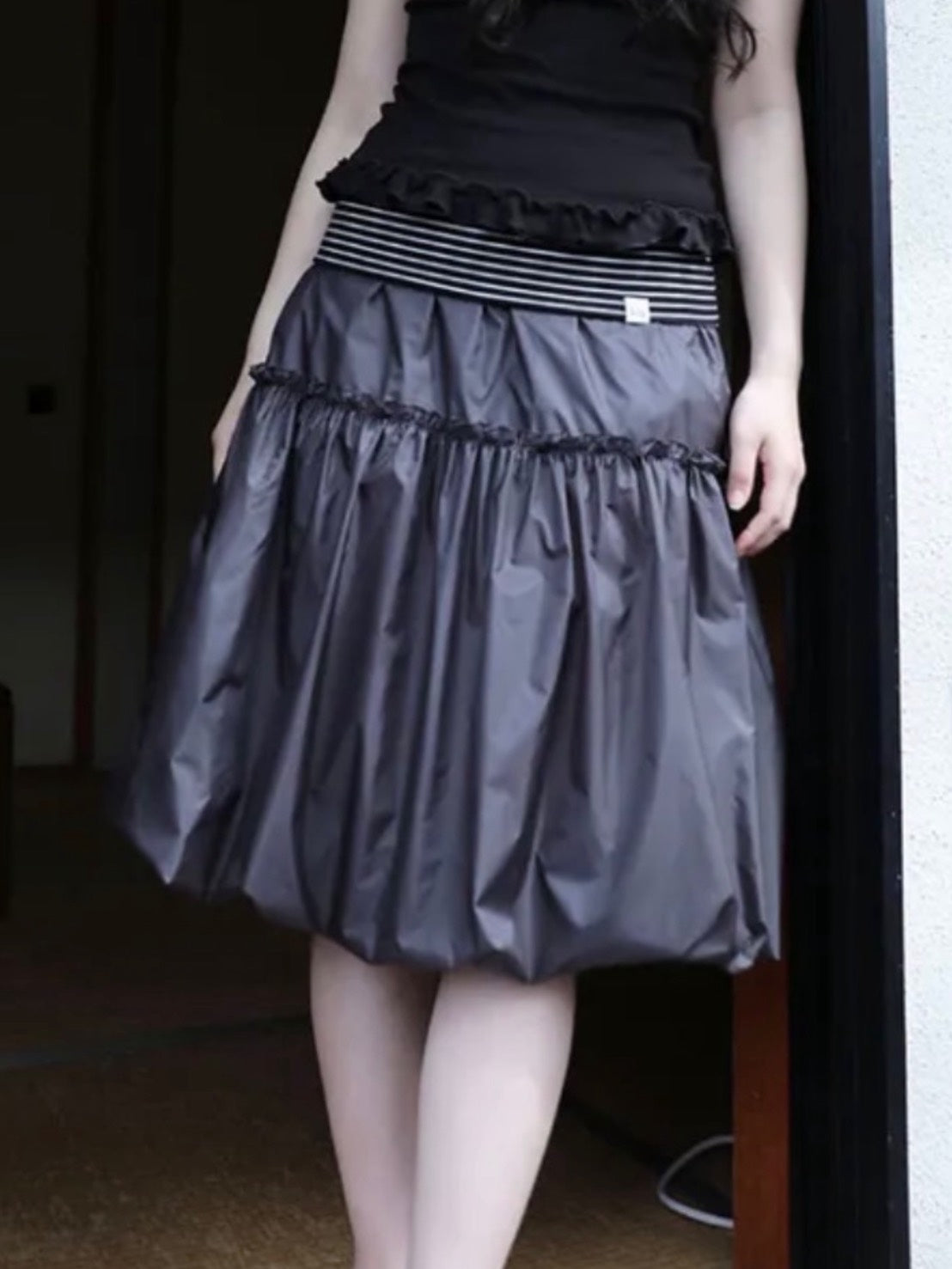 6/15 21:00発売【Uglyshadow】SHINING PUMPKIN MIDI SKIRT