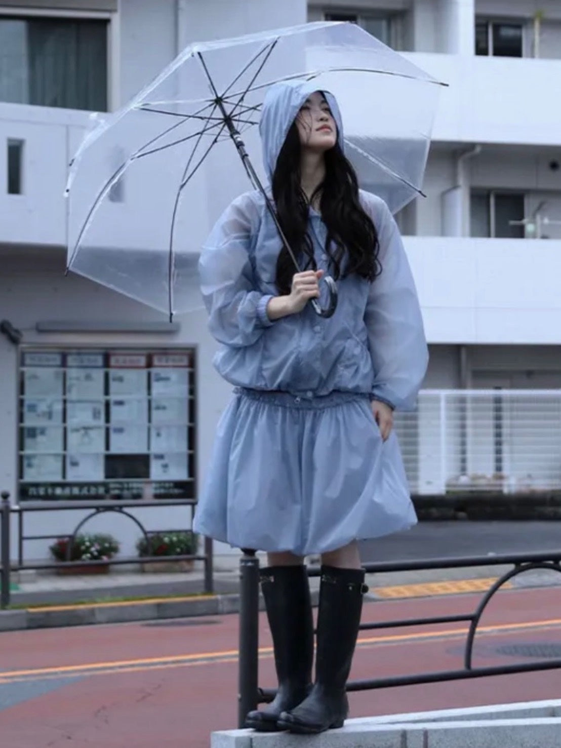 6/15 21:00発売【Uglyshadow】SHINING RUFFLE WINDBREAKER JACKET
