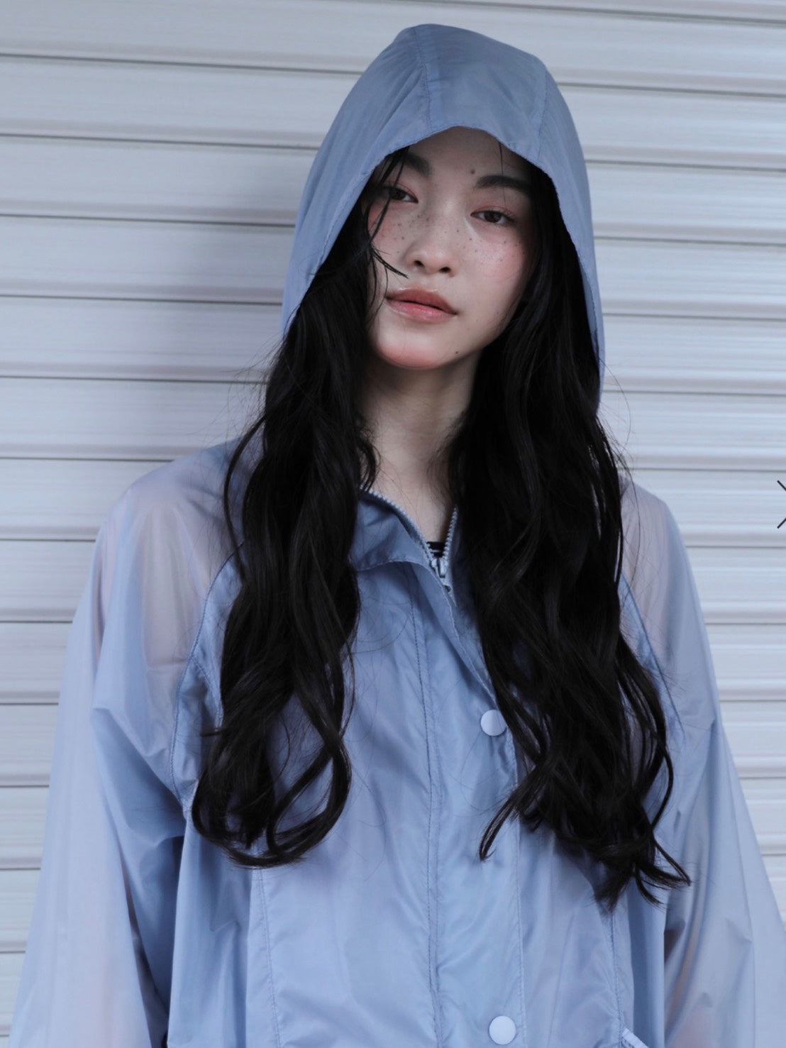 6/15 21:00発売【Uglyshadow】SHINING RUFFLE WINDBREAKER JACKET