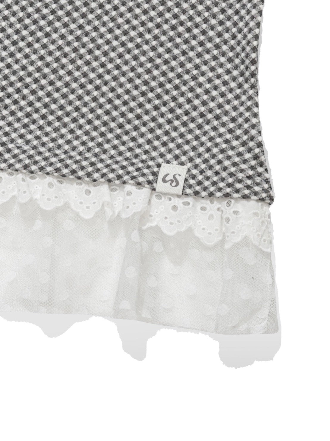 6/15 21:00発売【Uglyshadow】CHECKERED LACE SLEEVELESS 2