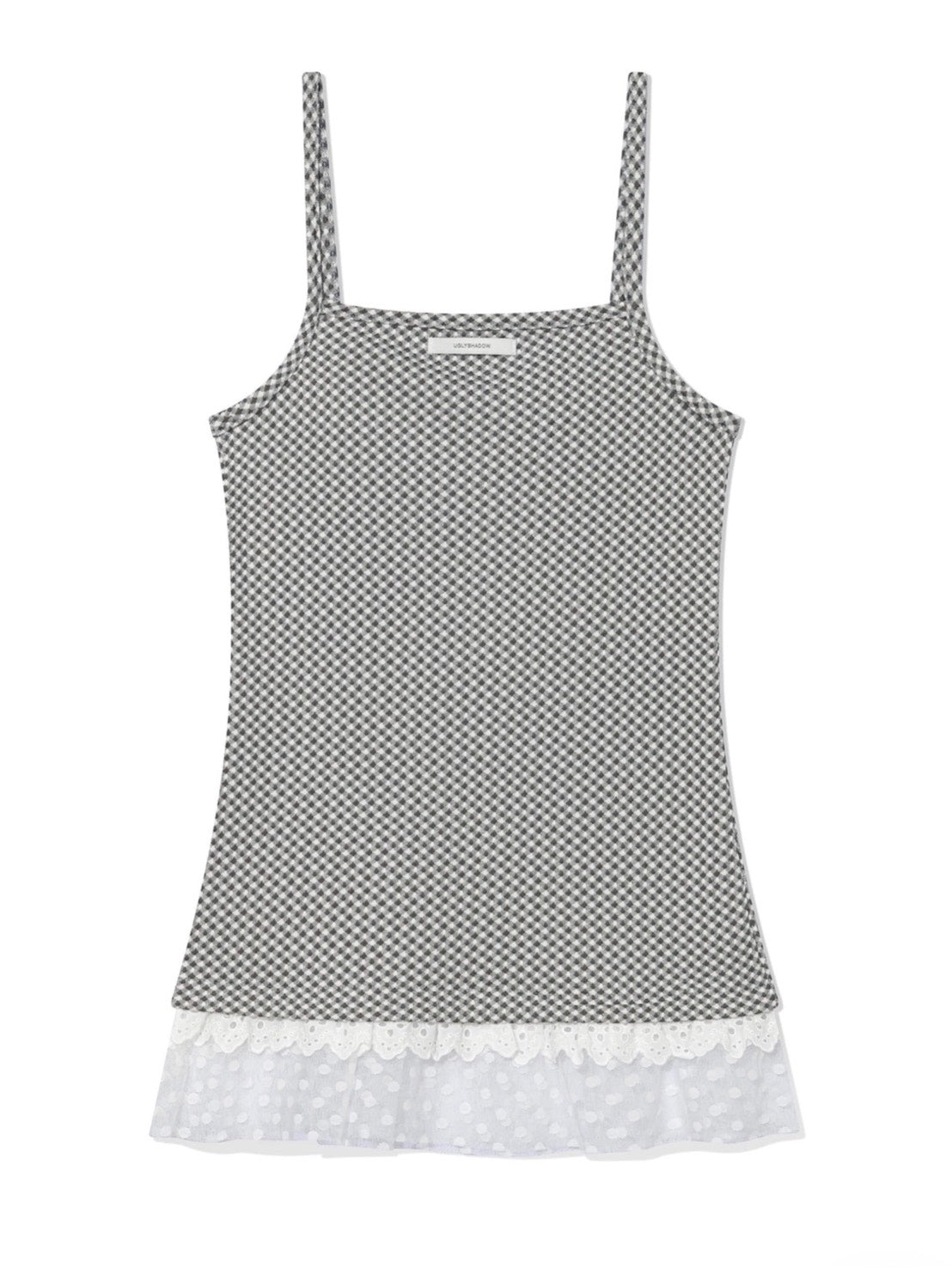 6/15 21:00発売【Uglyshadow】CHECKERED LACE SLEEVELESS 2