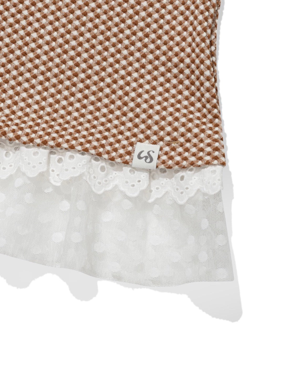 6/15 21:00発売【Uglyshadow】CHECKERED LACE SLEEVELESS 2