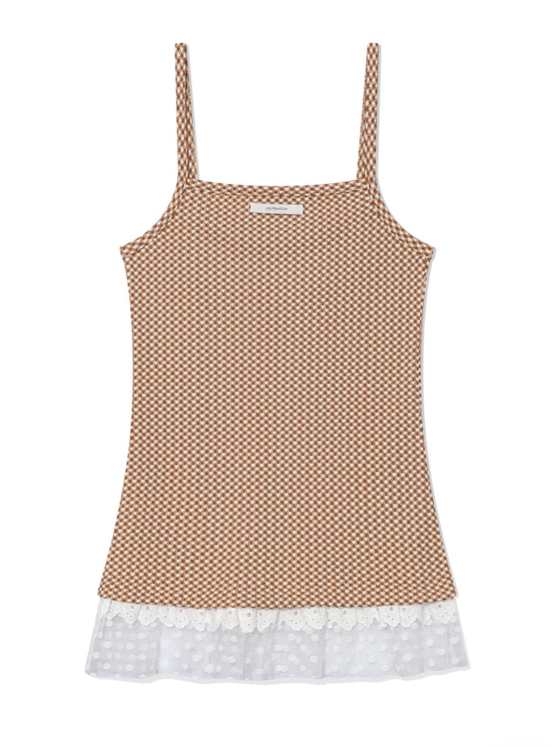 6/15 21:00発売【Uglyshadow】CHECKERED LACE SLEEVELESS 2