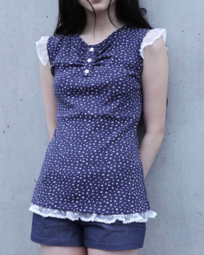 【Uglyshadow】FLOWER LACE SLEEVELESS 2
