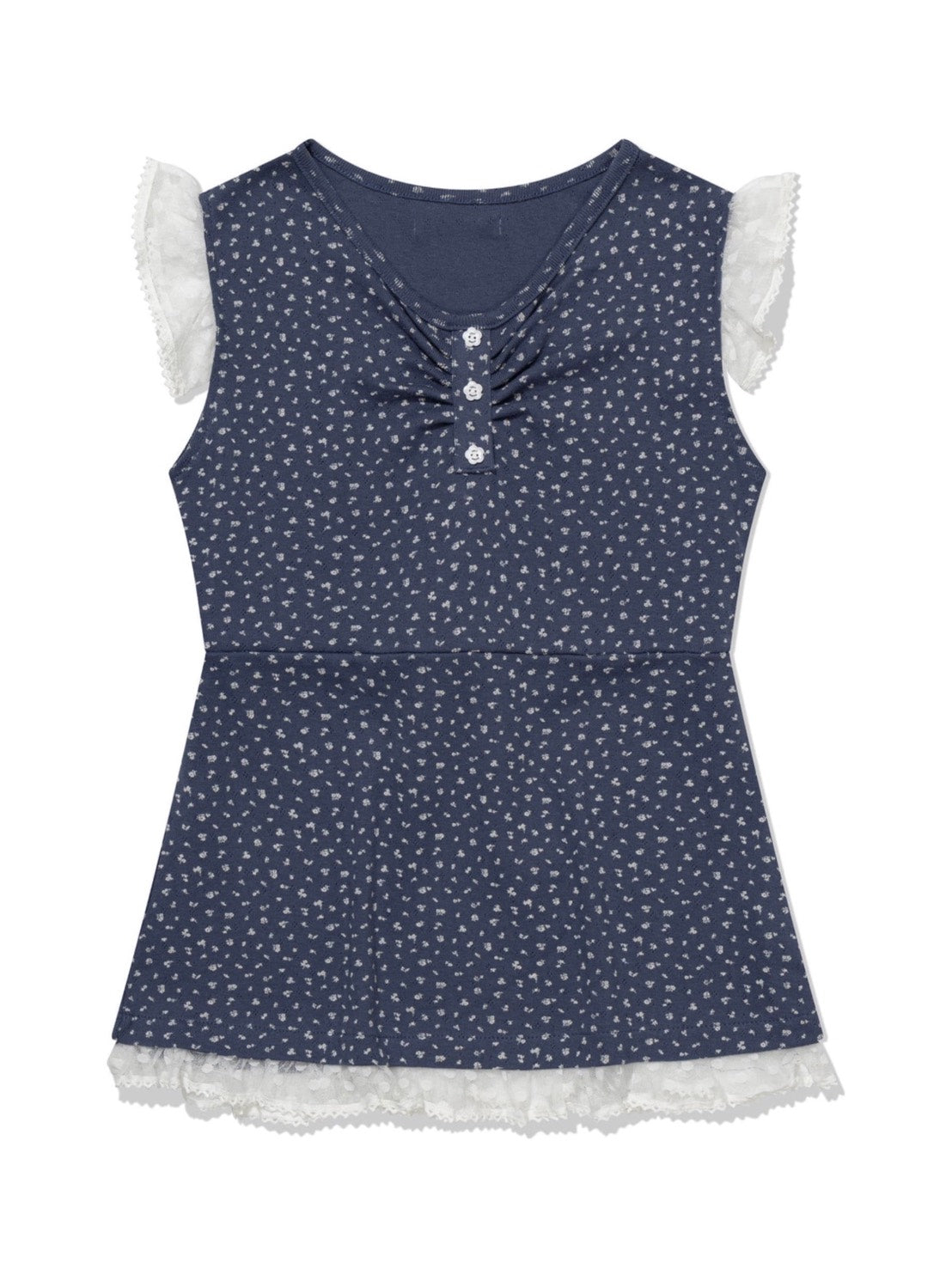 6/15 21:00 発売【Uglyshadow】FLOWER LACE SLEEVELESS 2