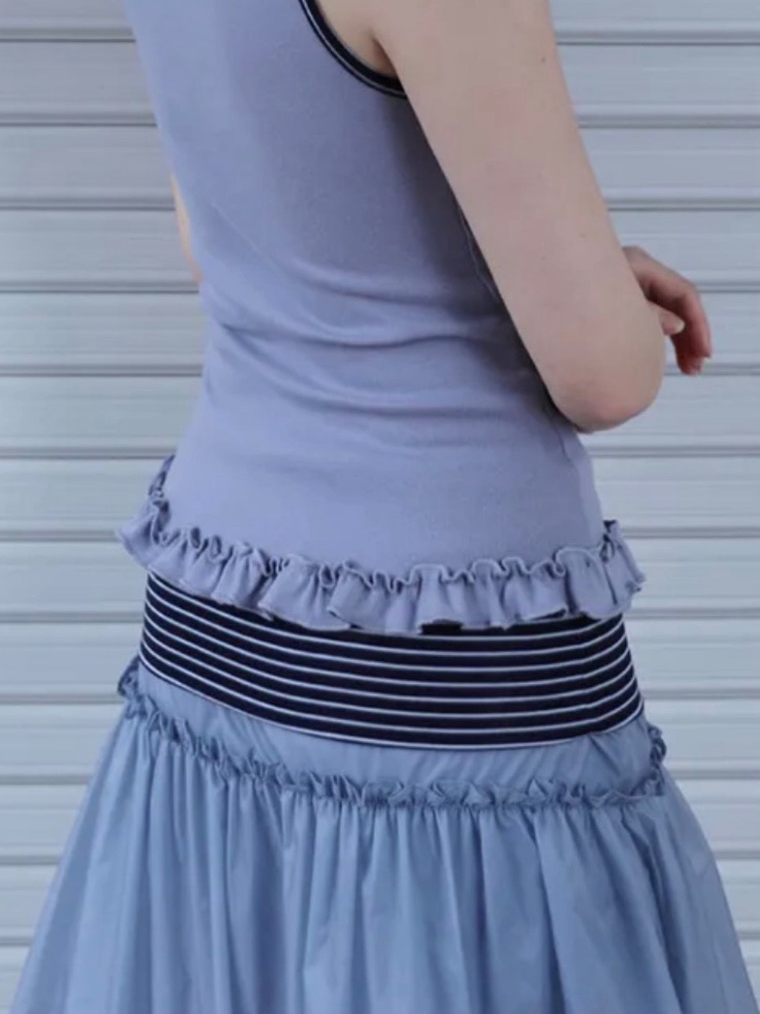 6/15 21:00発売【Uglyshadow】ST FRILL CONTRAST SHORTS