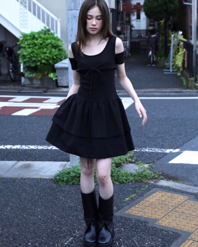 【Uglyshadow】CANCAN PUMPKIN RIBBON DRESS