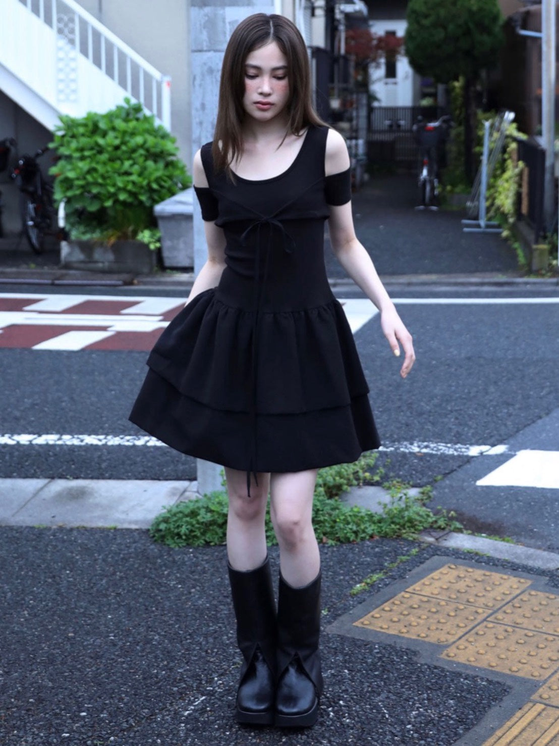 6/15 21:00発売【Uglyshadow】CANCAN PUMPKIN RIBBON DRESS