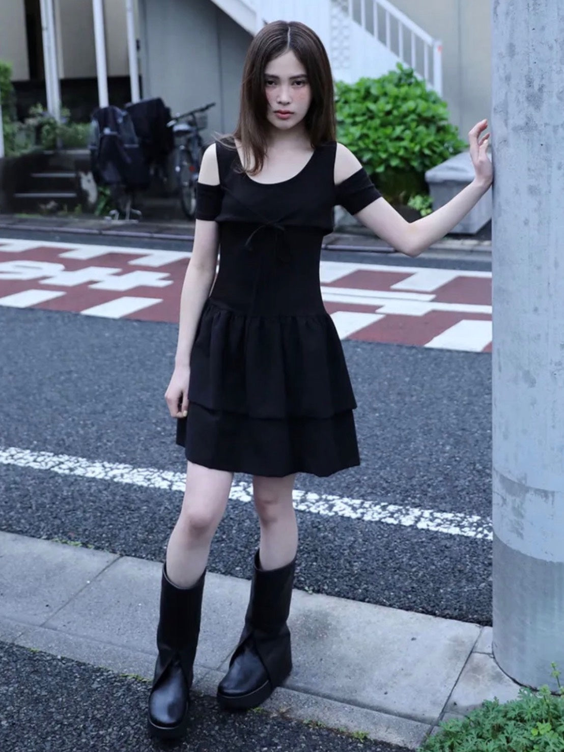 6/15 21:00発売【Uglyshadow】CANCAN PUMPKIN RIBBON DRESS