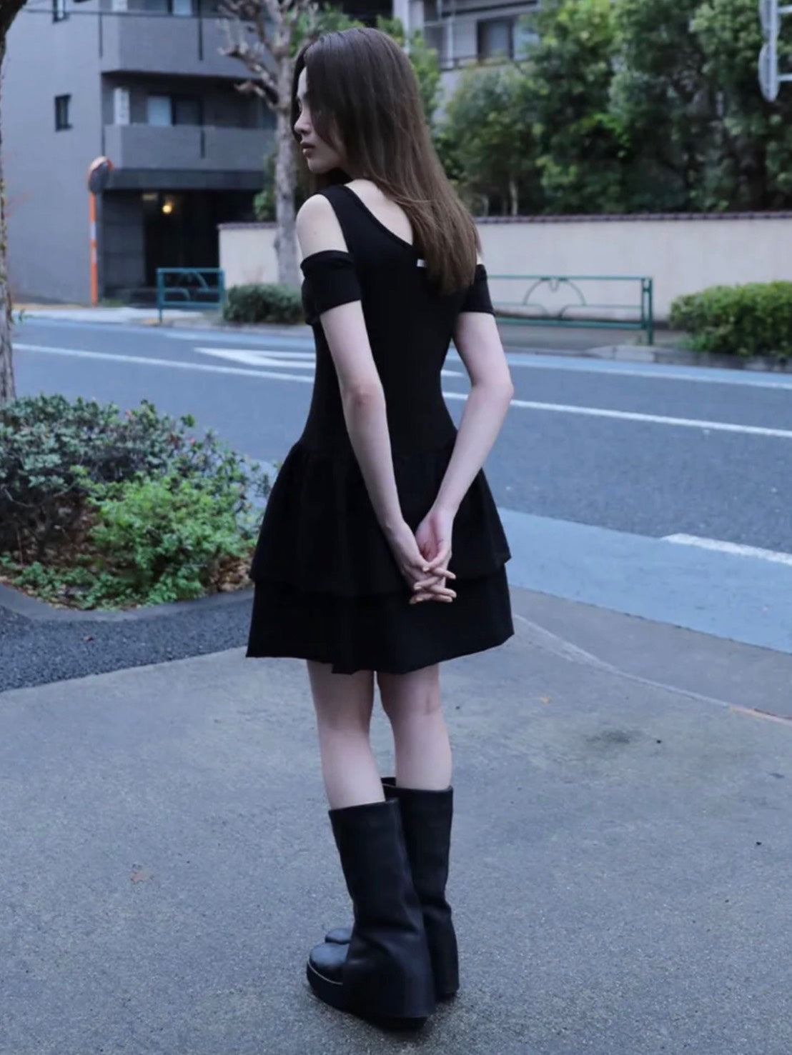 6/15 21:00発売【Uglyshadow】CANCAN PUMPKIN RIBBON DRESS