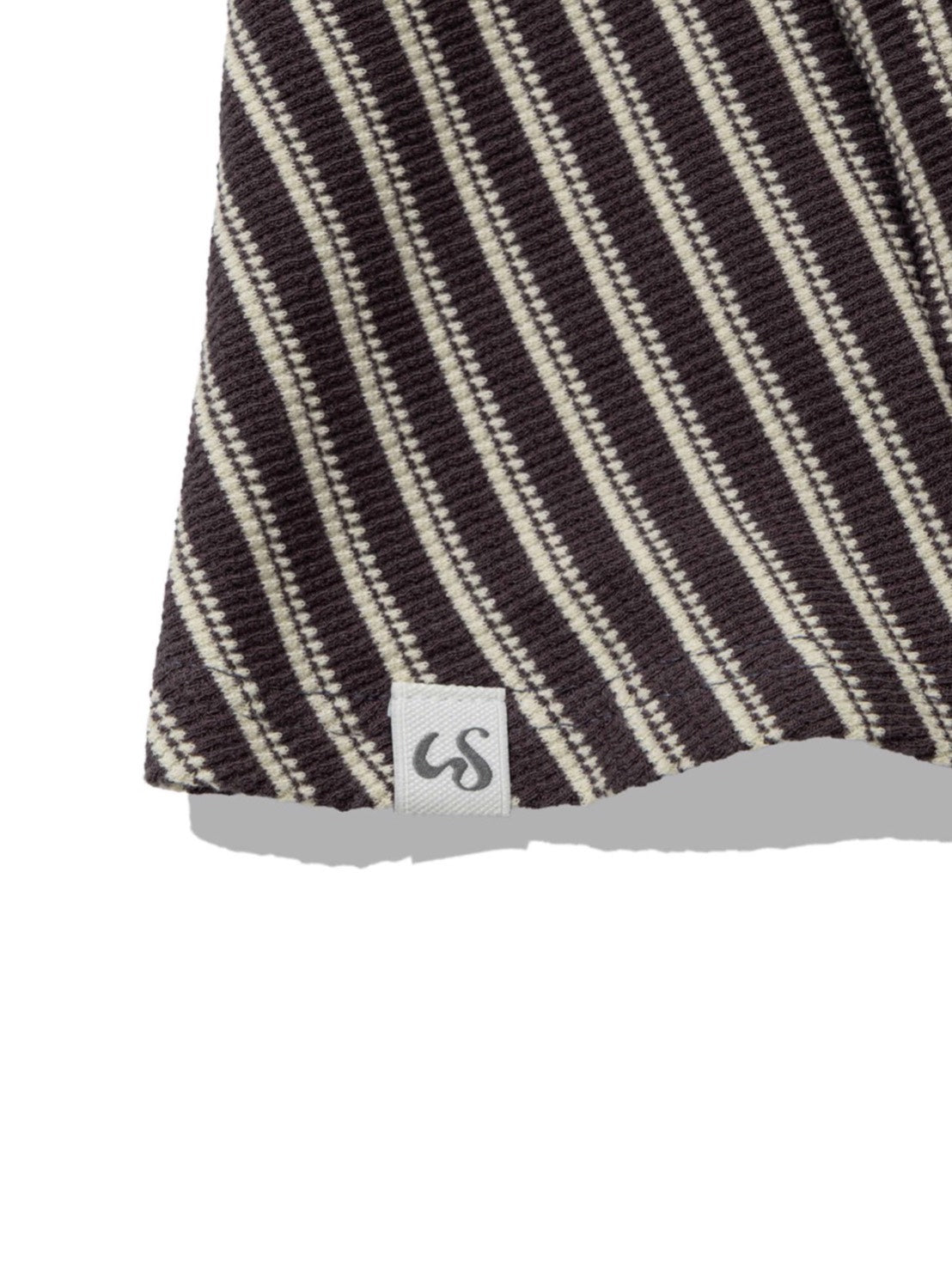 6/15 21:00発売【Uglyshadow】STRIPE SHIRRING FLARE TOP