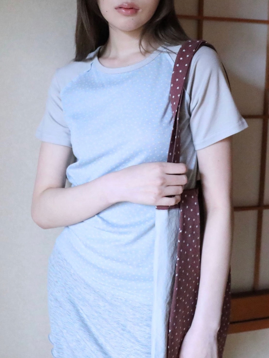 6/15 21:00発売【Uglyshadow】STAR CONTRAST RAGLAN T-SHIRT