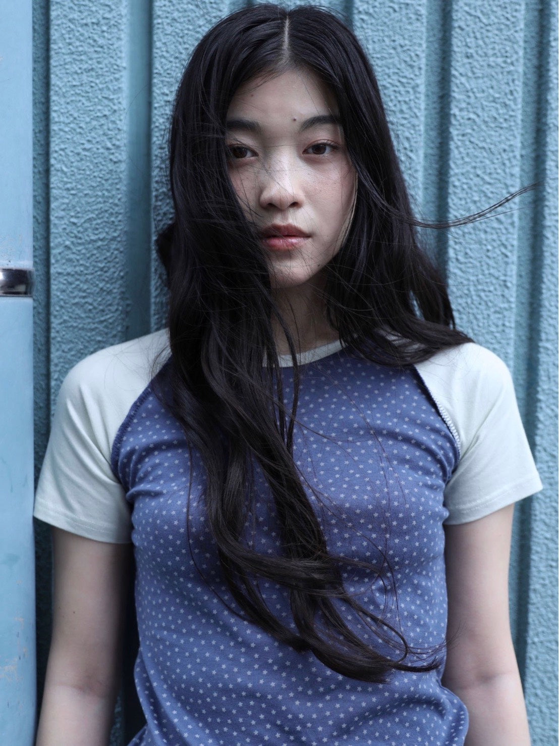 6/15 21:00発売【Uglyshadow】STAR CONTRAST RAGLAN T-SHIRT
