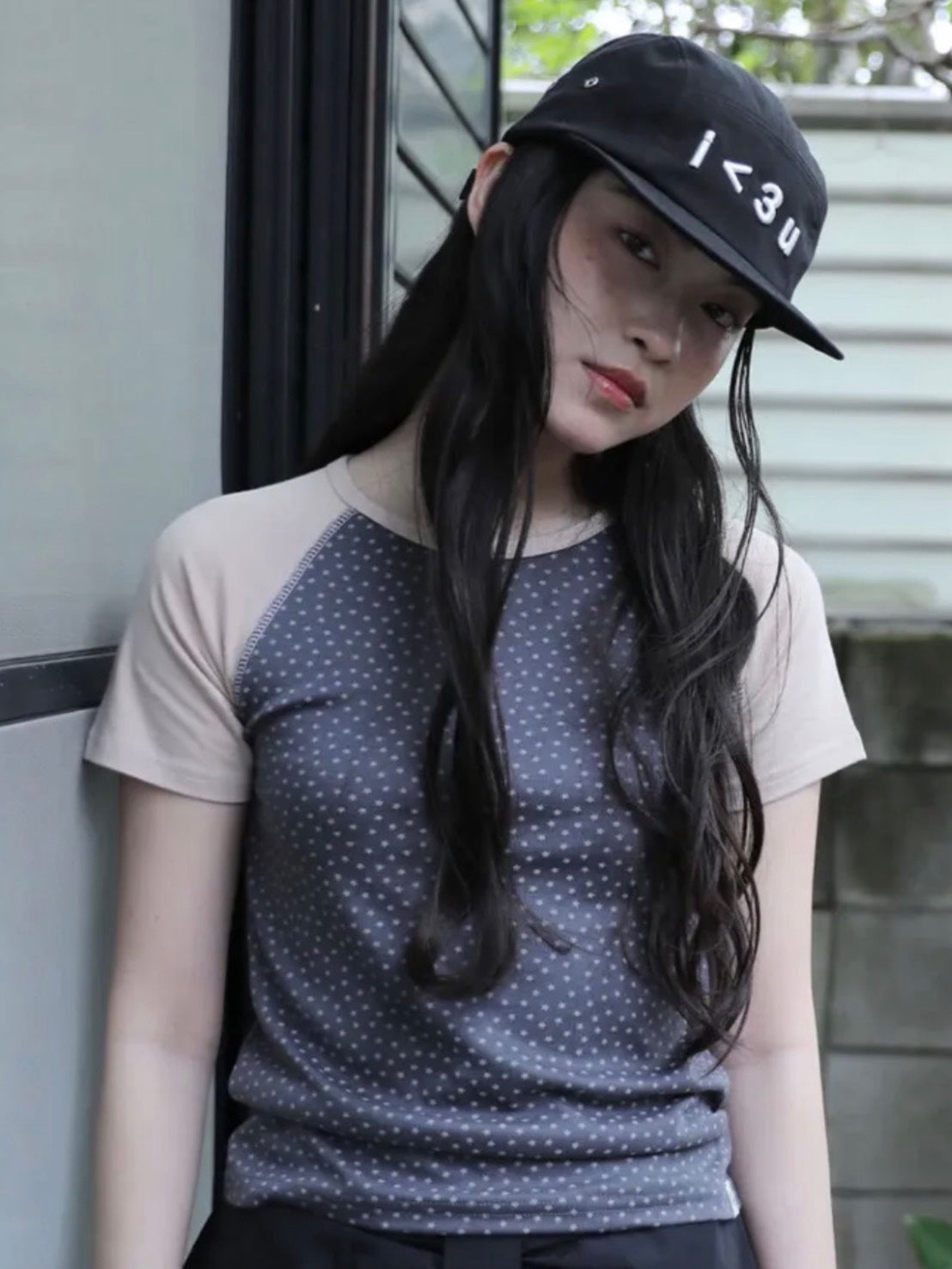 6/15 21:00発売【Uglyshadow】STAR CONTRAST RAGLAN T-SHIRT