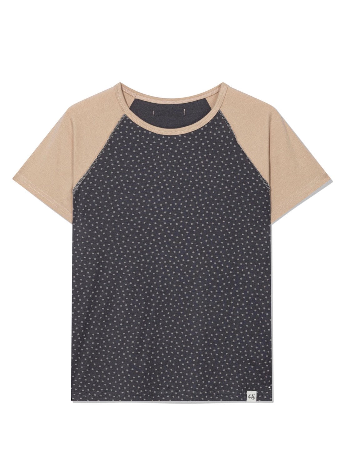 6/15 21:00発売【Uglyshadow】STAR CONTRAST RAGLAN T-SHIRT