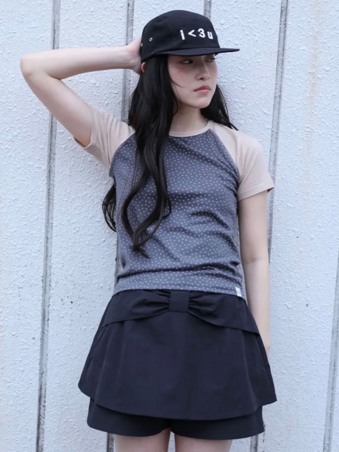6/15 21:00発売【Uglyshadow】STAR CONTRAST RAGLAN T-SHIRT