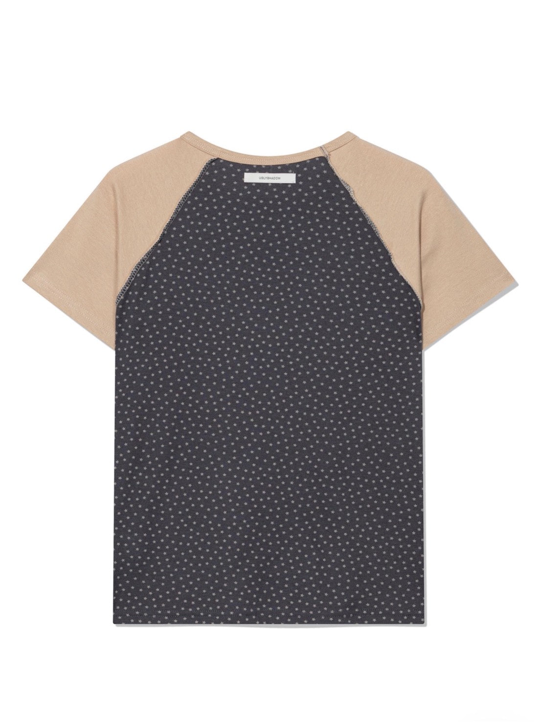 6/15 21:00発売【Uglyshadow】STAR CONTRAST RAGLAN T-SHIRT