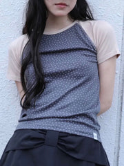 6/15 21:00発売【Uglyshadow】STAR CONTRAST RAGLAN T-SHIRT