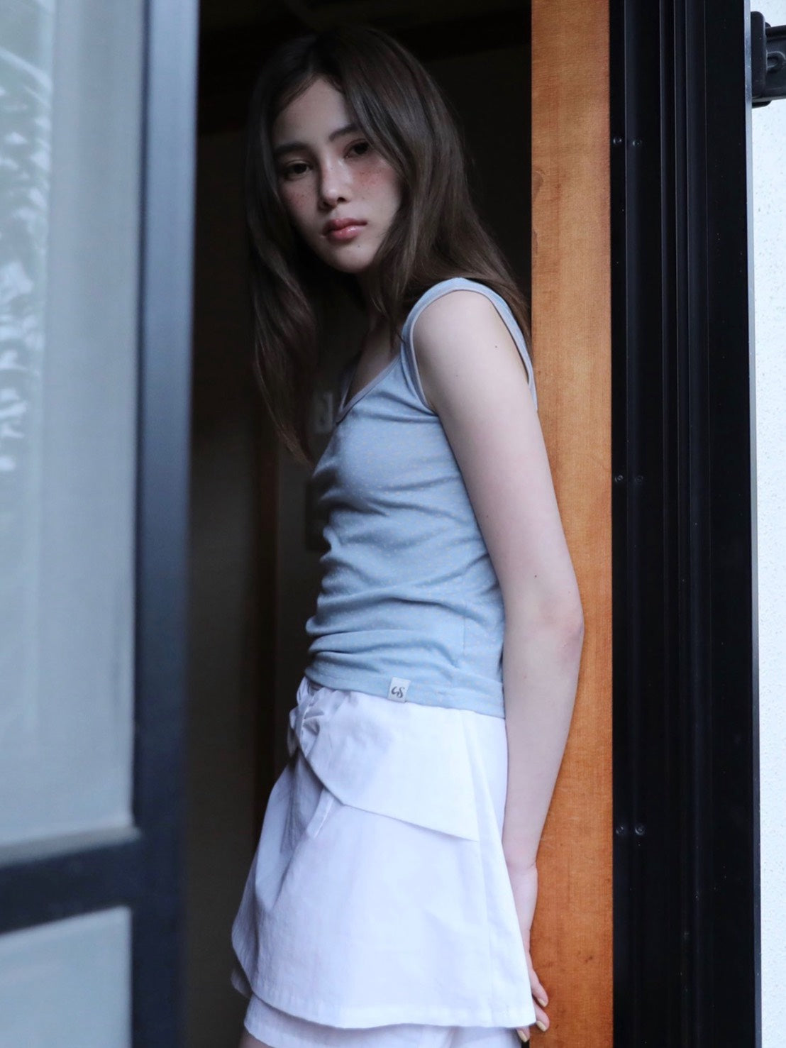 6/15 21:00発売【Uglyshadow】STAR CONTRAST SLEEVELESS