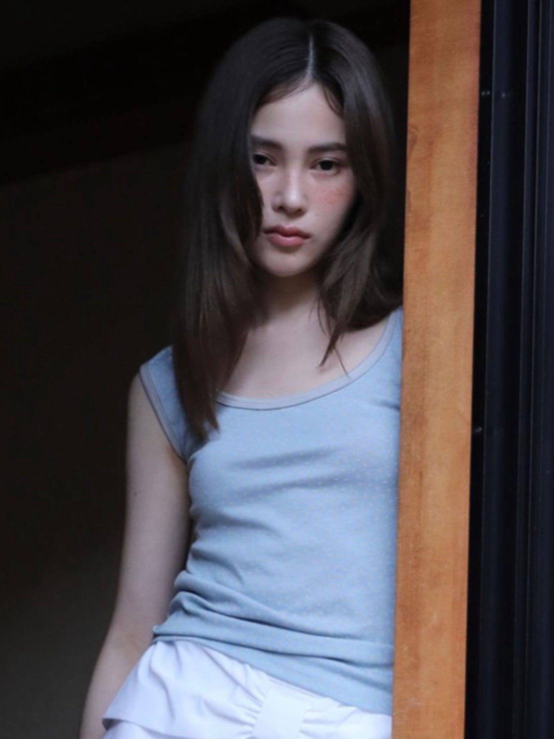 6/15 21:00発売【Uglyshadow】STAR CONTRAST SLEEVELESS