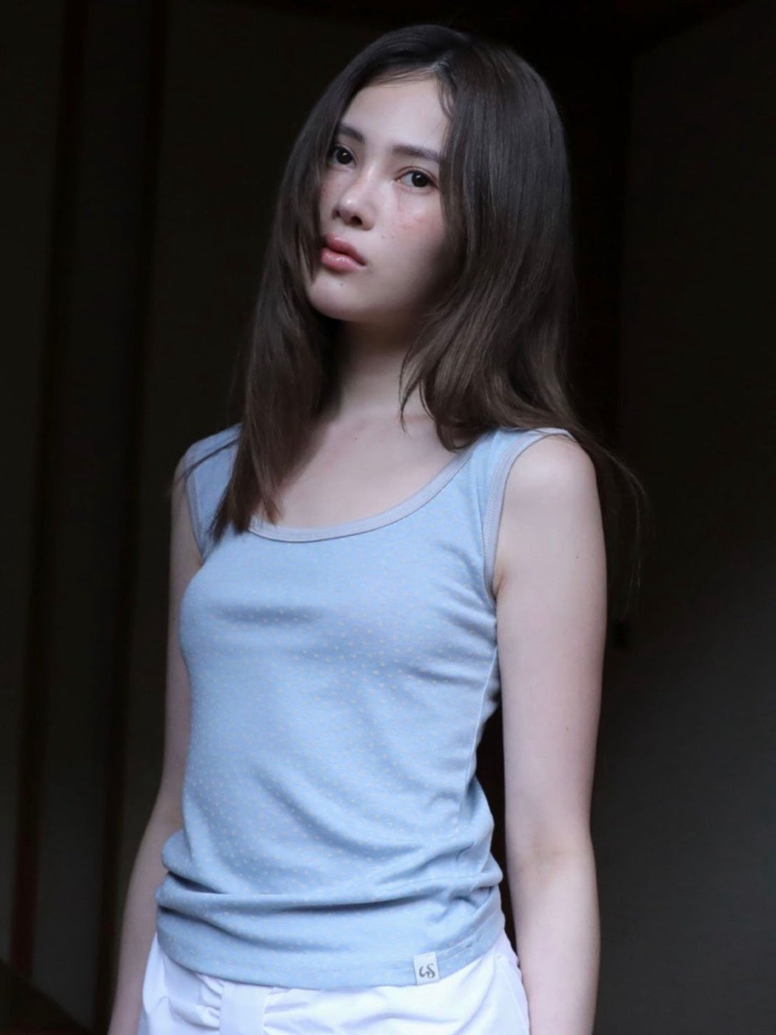 6/15 21:00発売【Uglyshadow】STAR CONTRAST SLEEVELESS