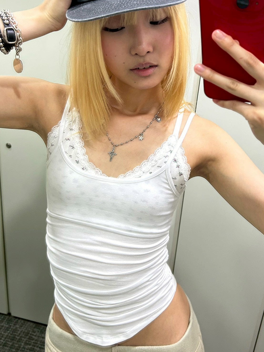 【runningHIGH】BRALETTE LAYERED SLEEVELESS TOP