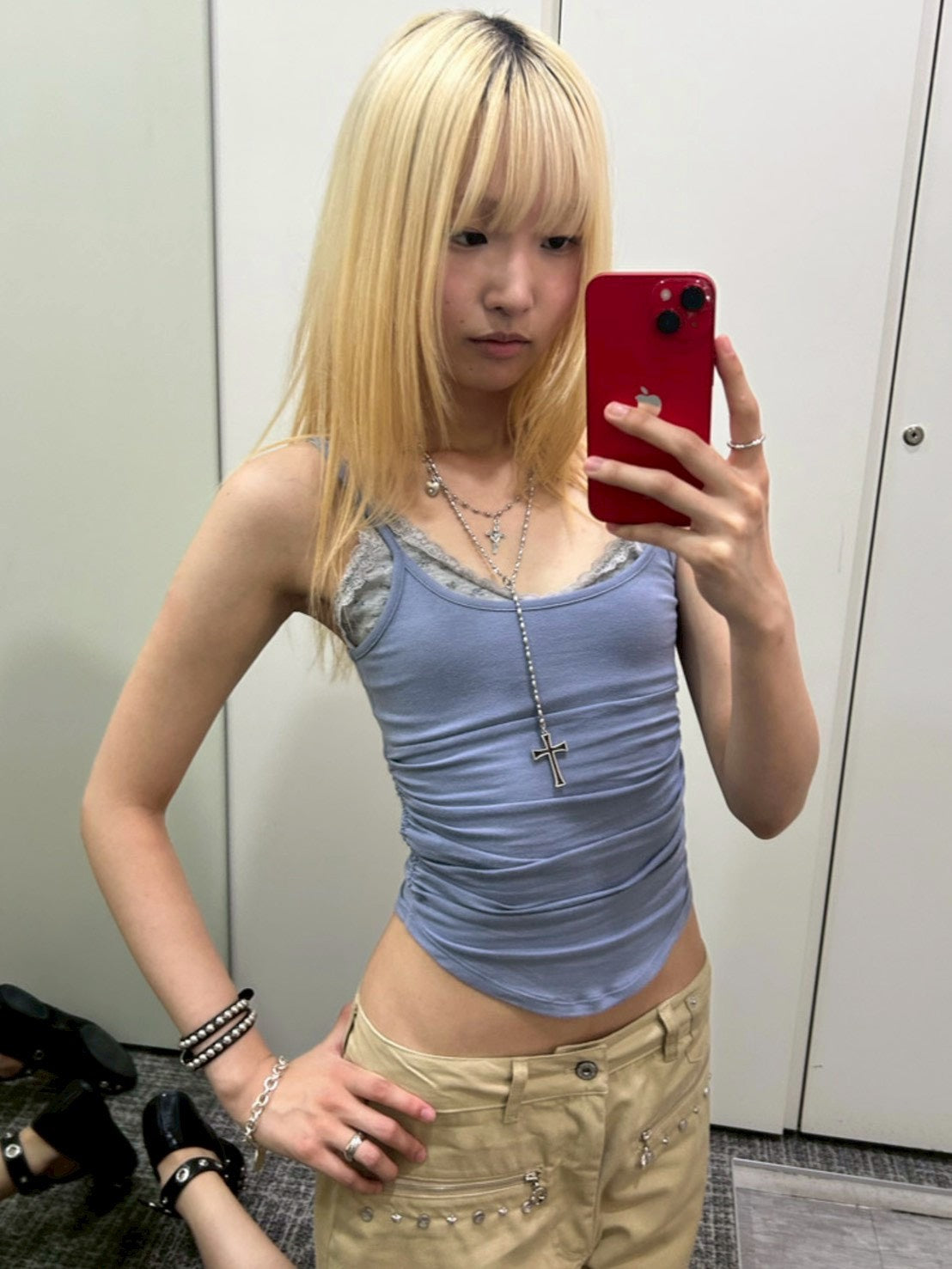 【runningHIGH】BRALETTE LAYERED SLEEVELESS TOP