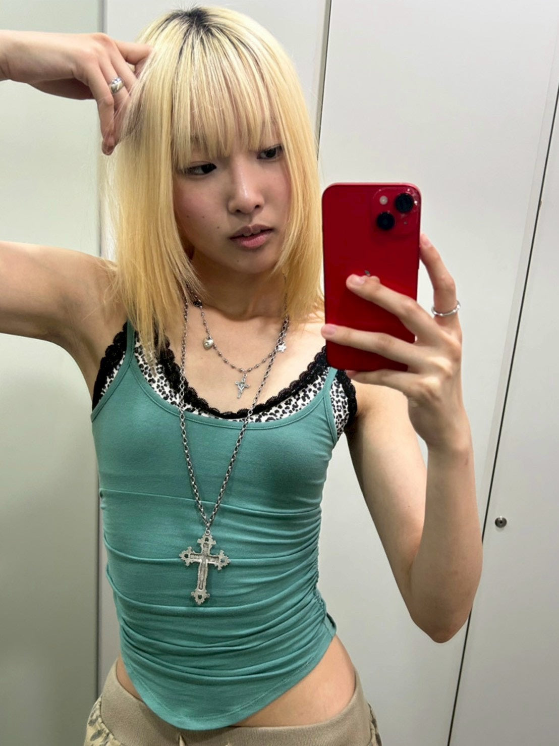 【runningHIGH】BRALETTE LAYERED SLEEVELESS TOP