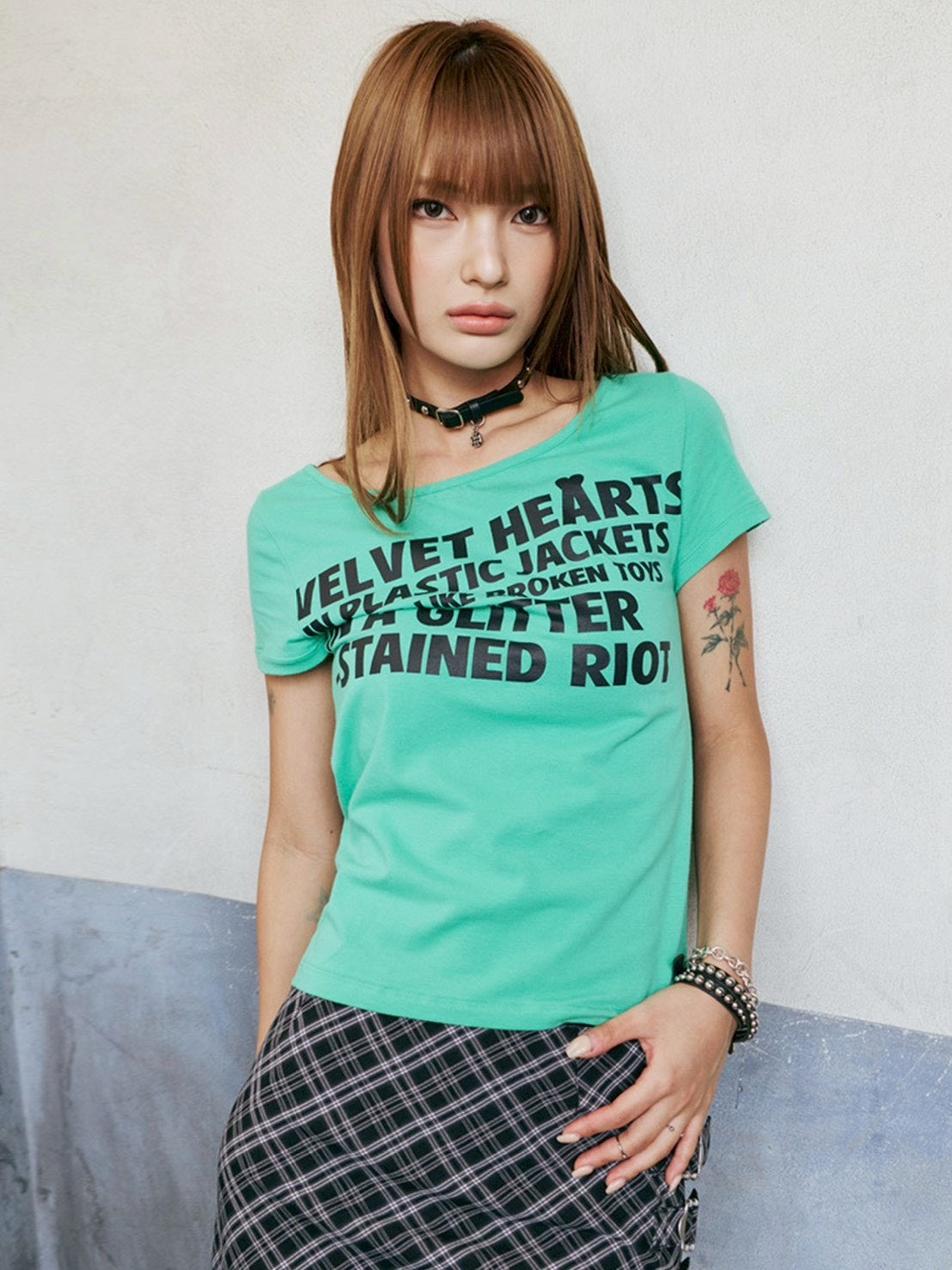 【runningHIGH】LETTERING SLIM H/S TEE