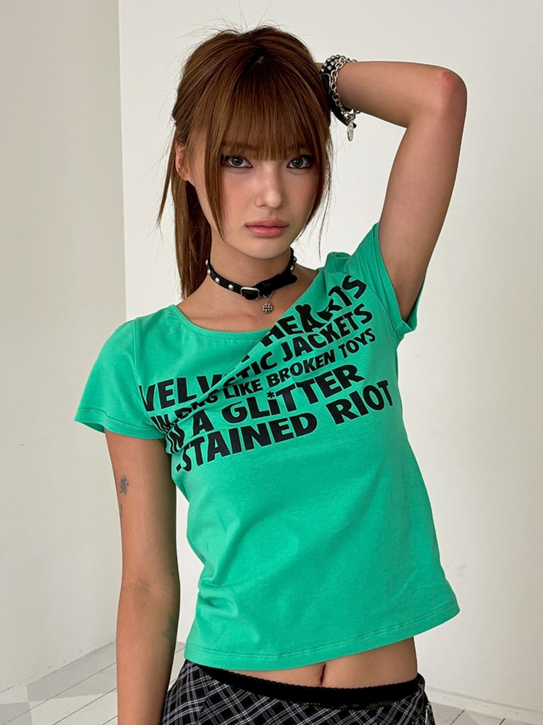 【runningHIGH】LETTERING SLIM H/S TEE