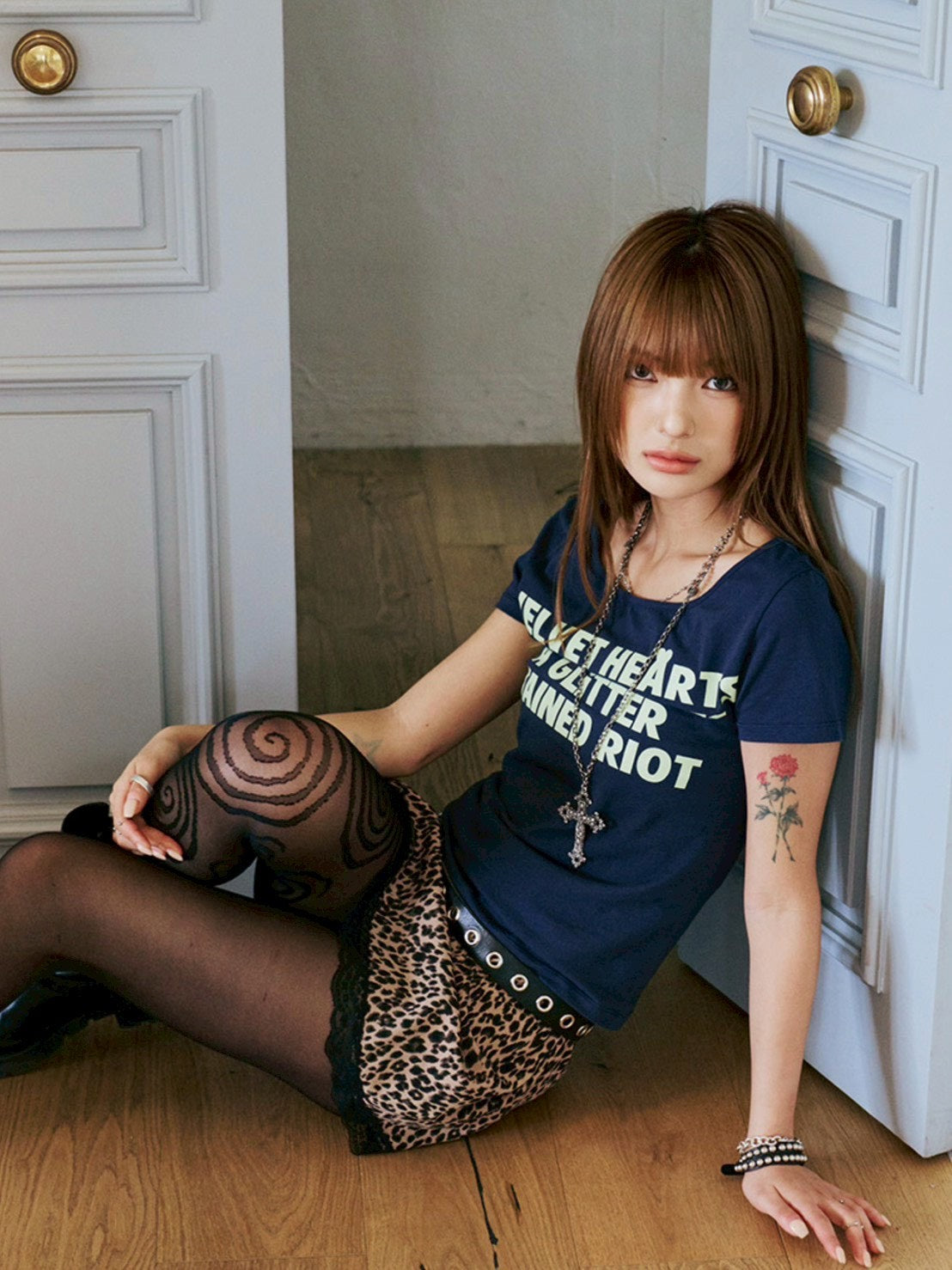 【runningHIGH】LETTERING SLIM H/S TEE