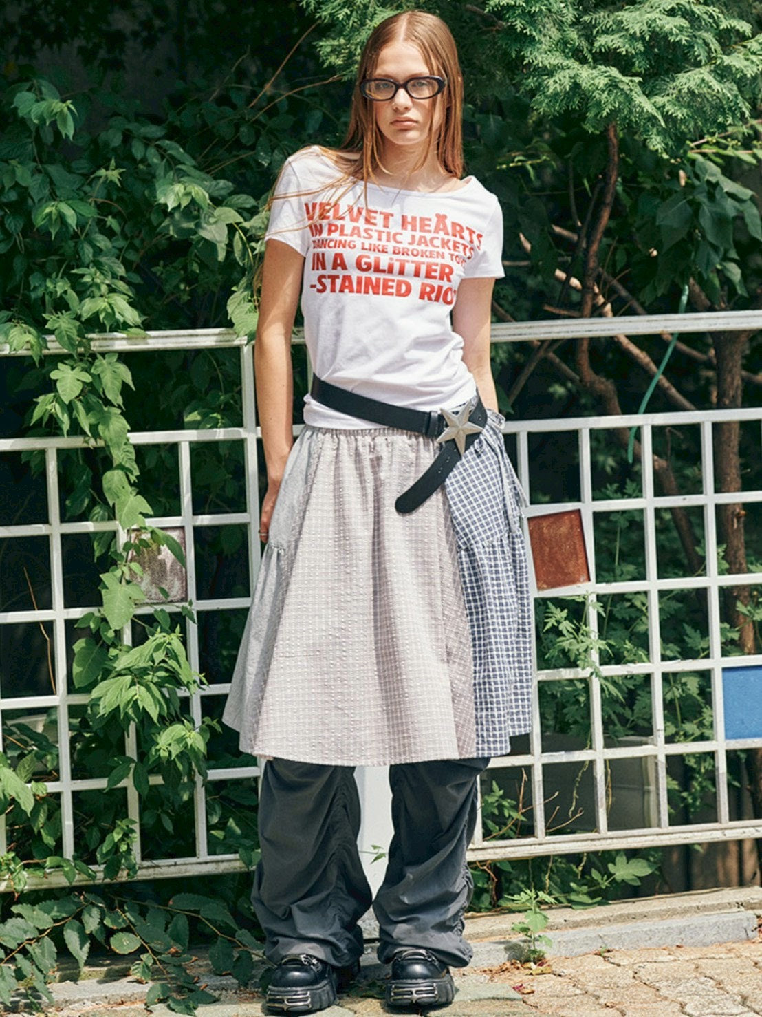 【runningHIGH】LETTERING SLIM H/S TEE