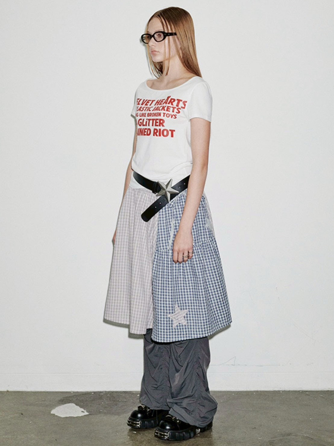 【runningHIGH】LETTERING SLIM H/S TEE
