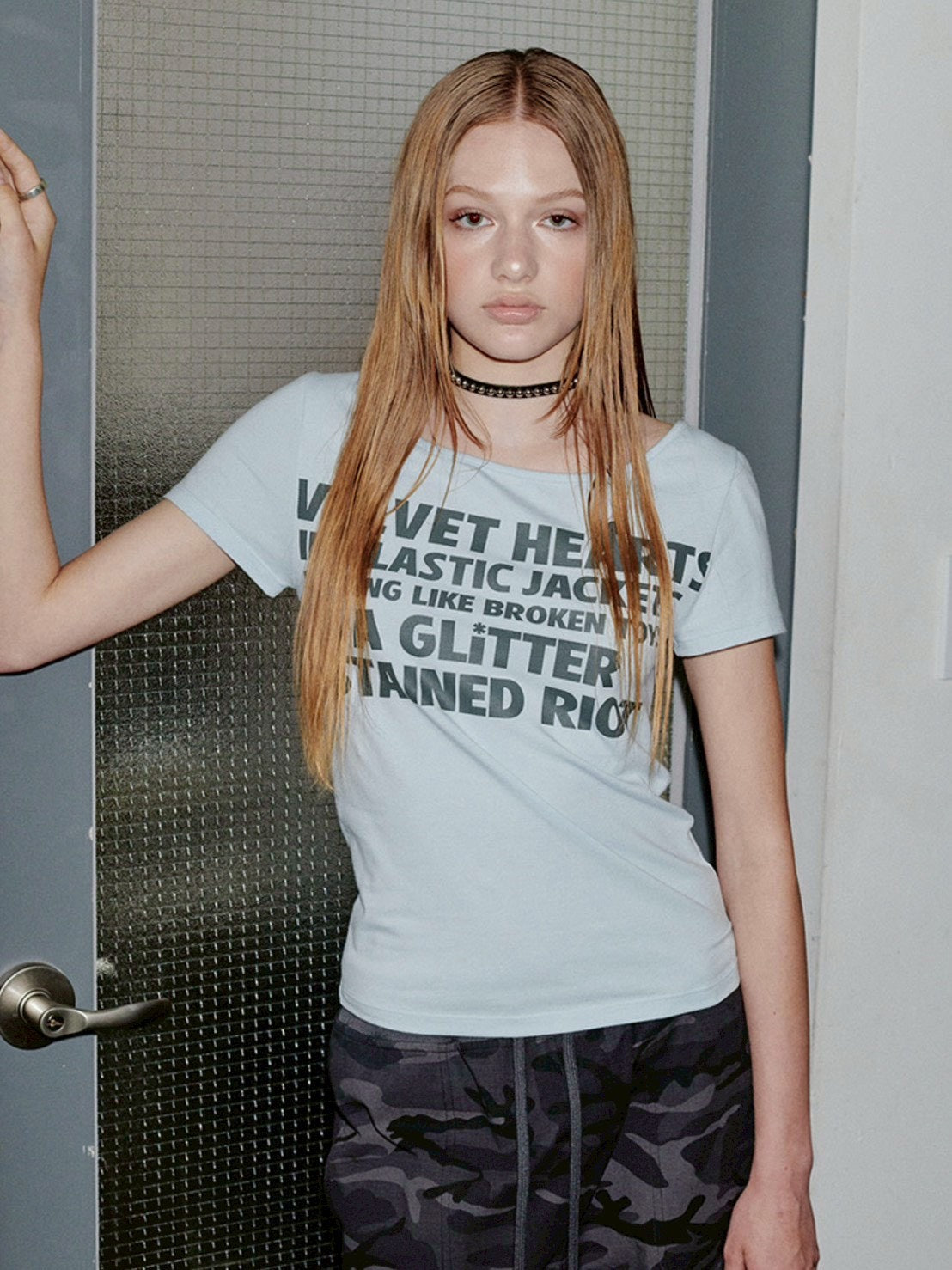 【runningHIGH】LETTERING SLIM H/S TEE