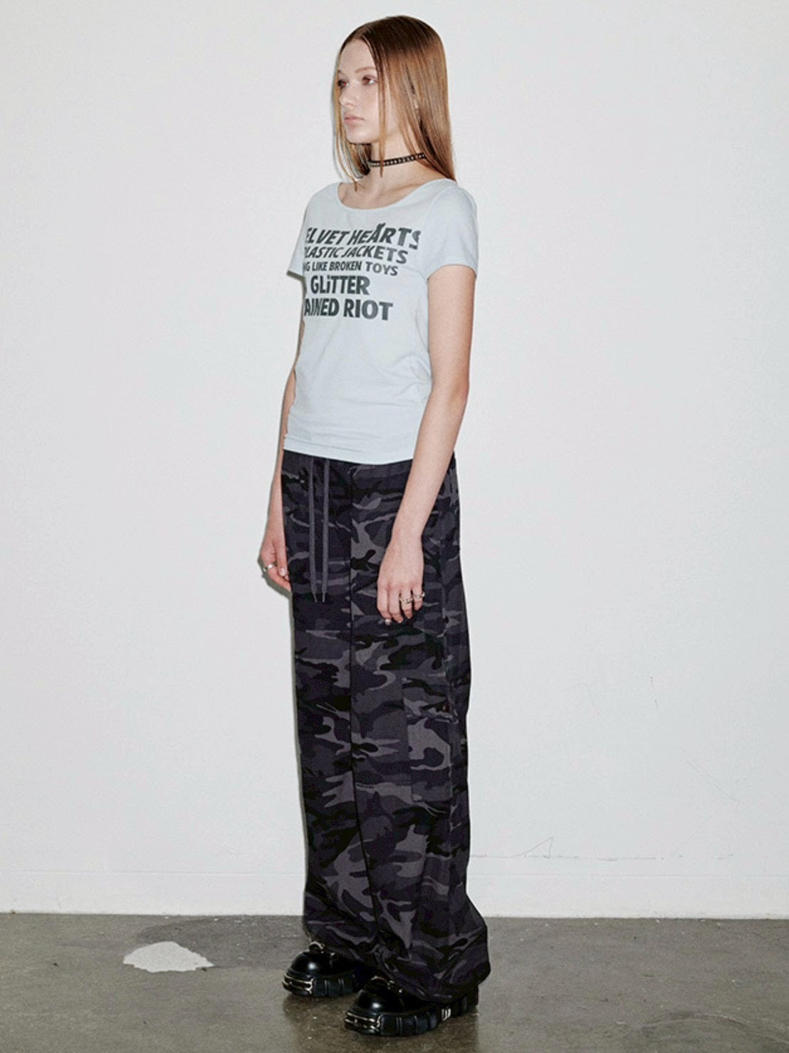 【runningHIGH】LETTERING SLIM H/S TEE