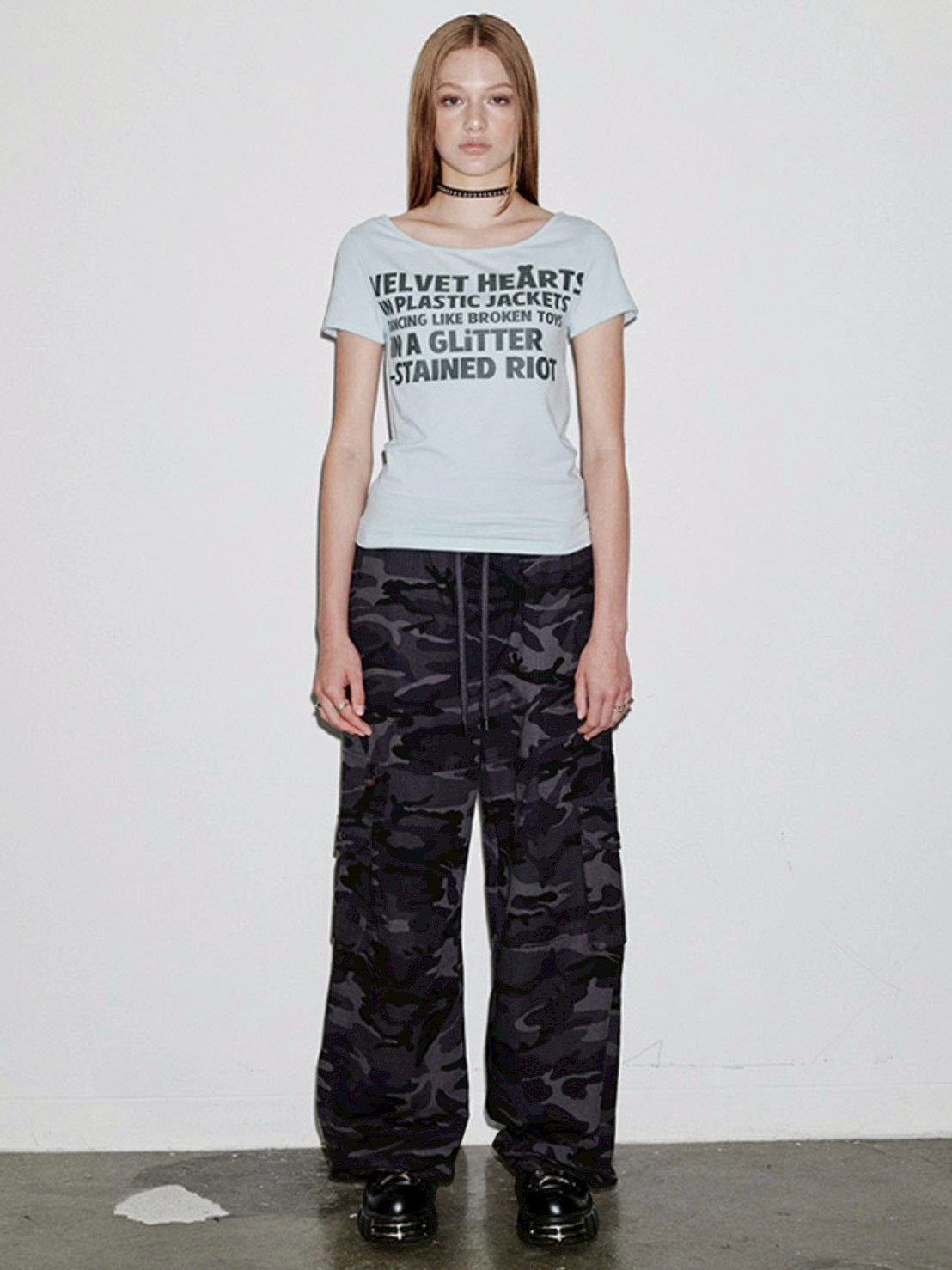 【runningHIGH】LETTERING SLIM H/S TEE