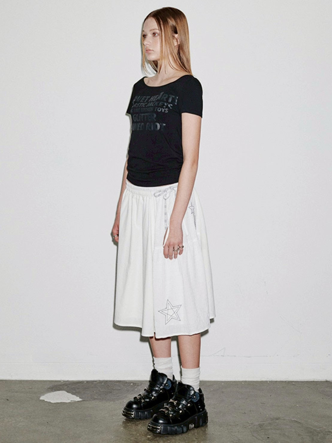 【runningHIGH】LETTERING SLIM H/S TEE