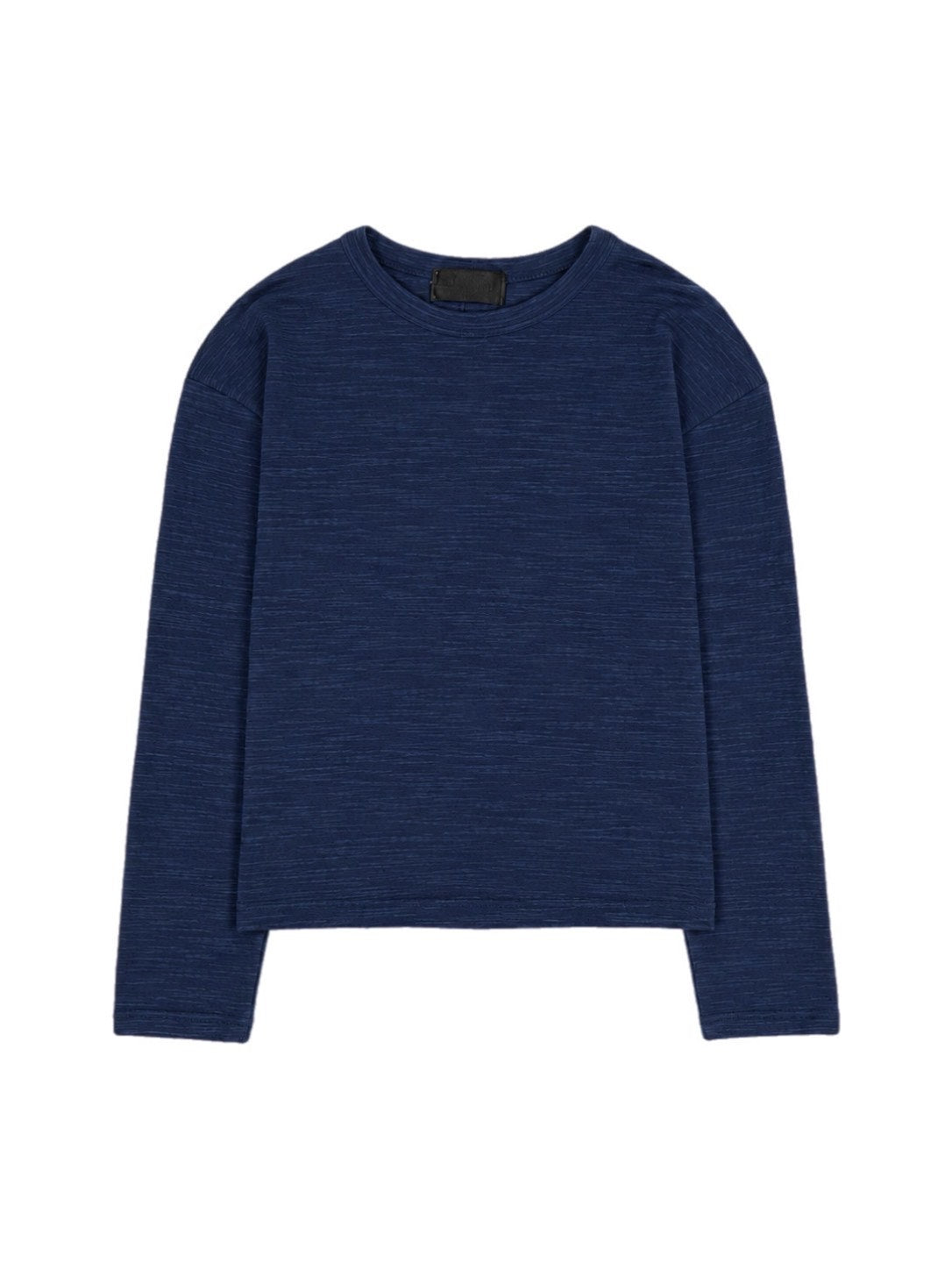 受注制【Chikashitsu +】cropped slub long sleeve tee (4color)