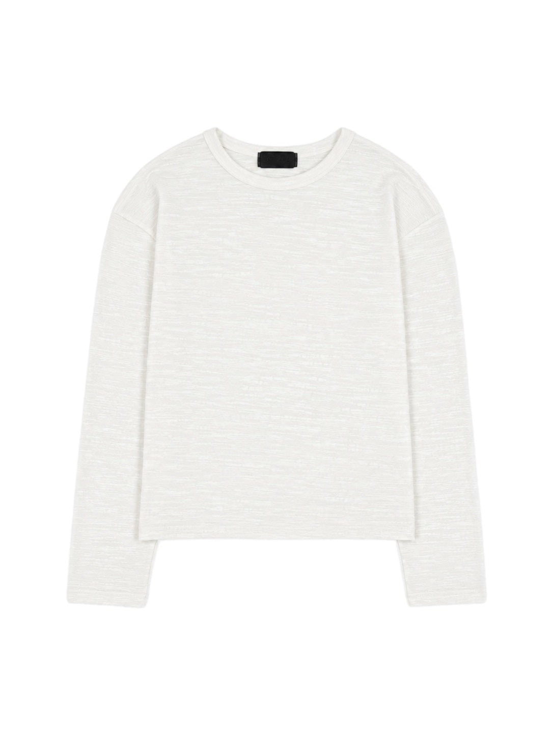受注制【Chikashitsu +】cropped slub long sleeve tee (4color)