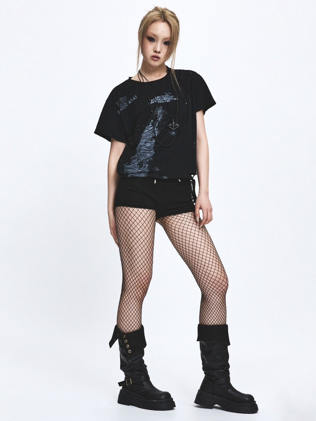 【LECYTO】Splatter Error Vintage T-Shirt