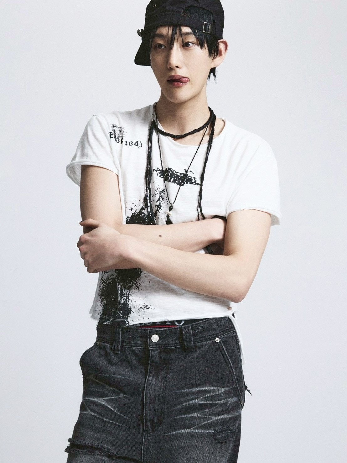 【LECYTO】Splatter Error Vintage T-Shirt