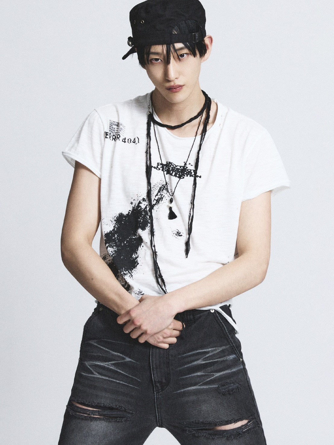 【LECYTO】Splatter Error Vintage T-Shirt