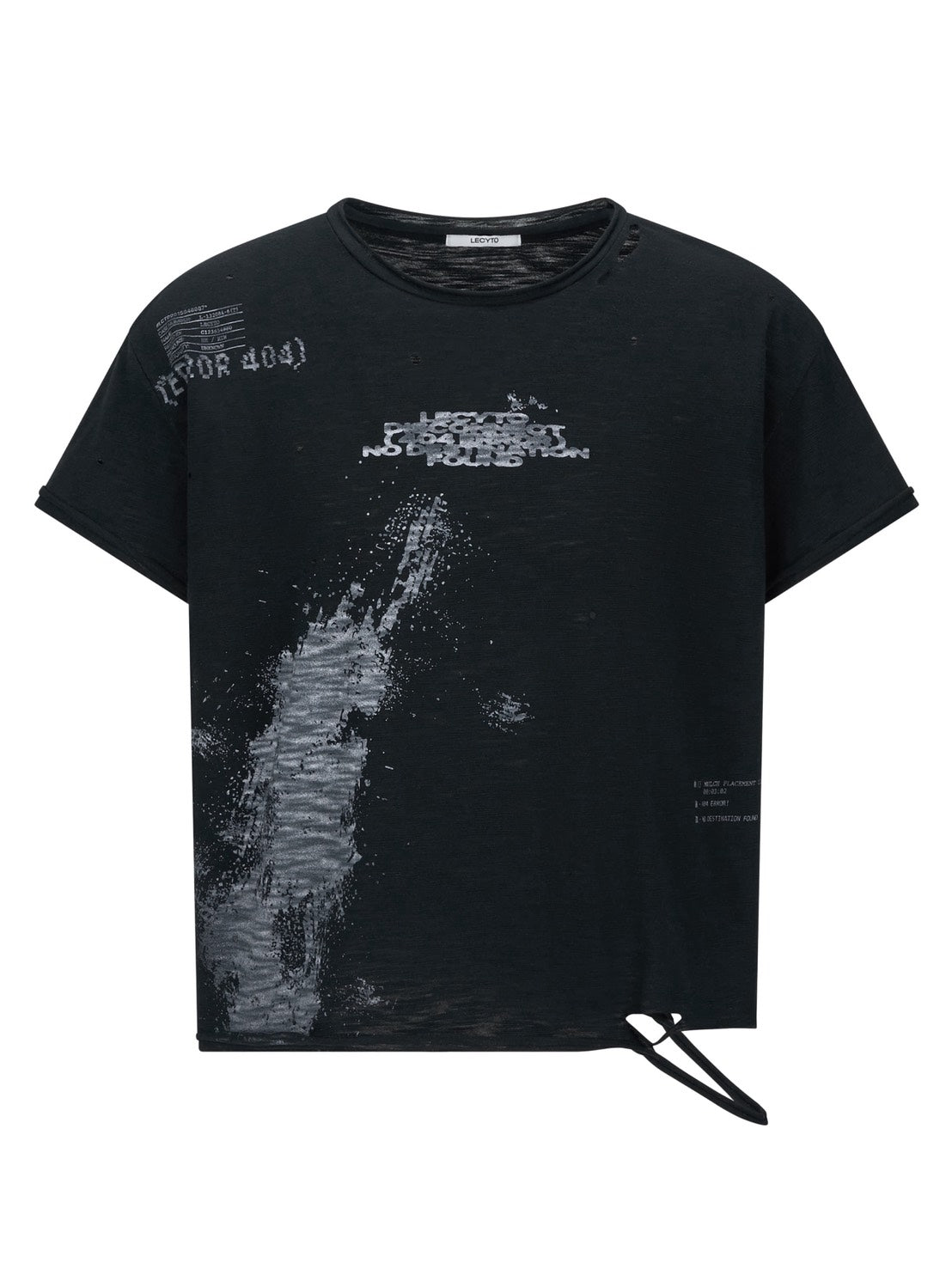 【LECYTO】Splatter Error Vintage T-Shirt
