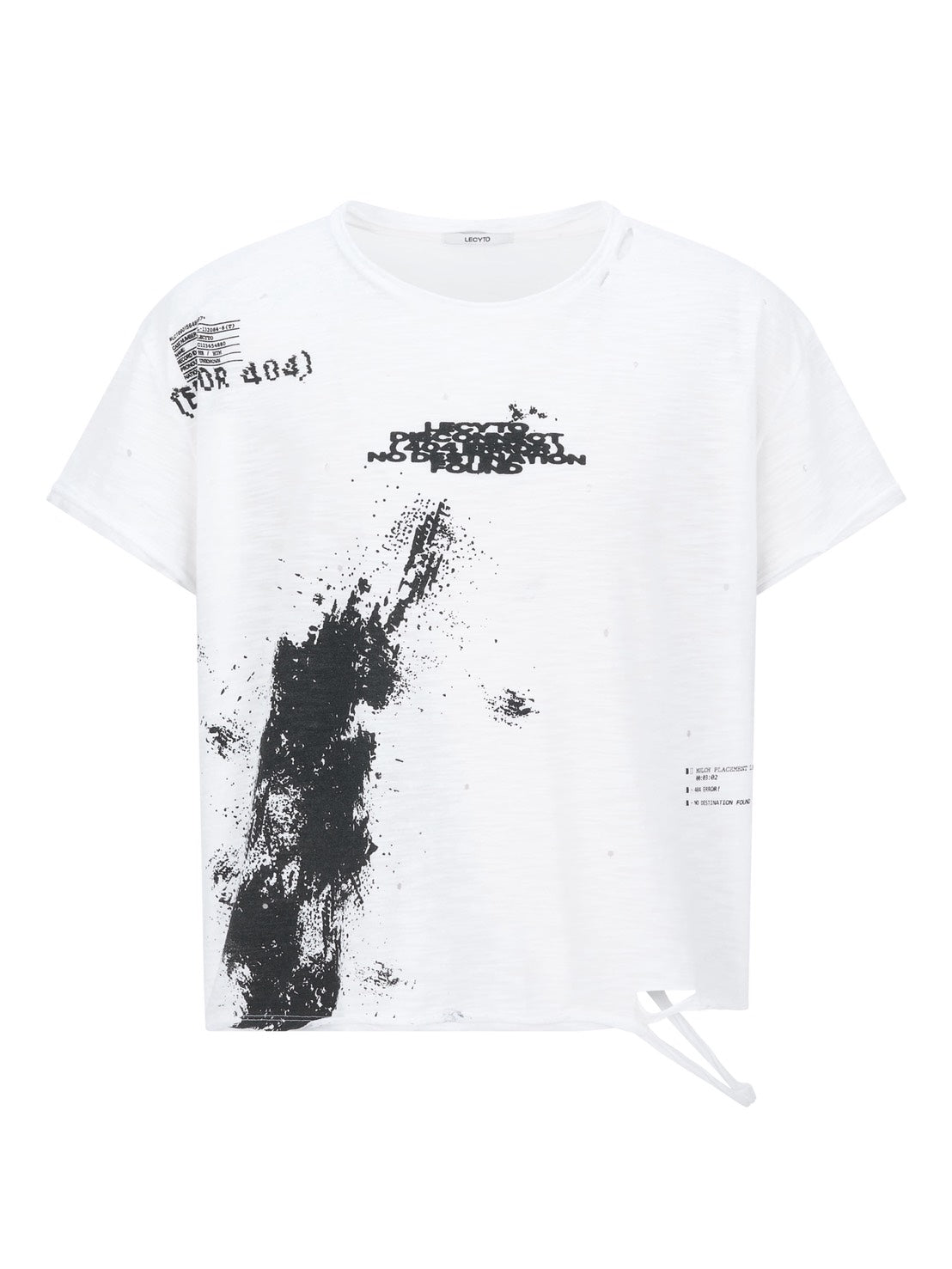【LECYTO】Splatter Error Vintage T-Shirt