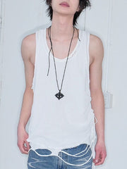 【LECYTO】Layered Shirring Sleeveless