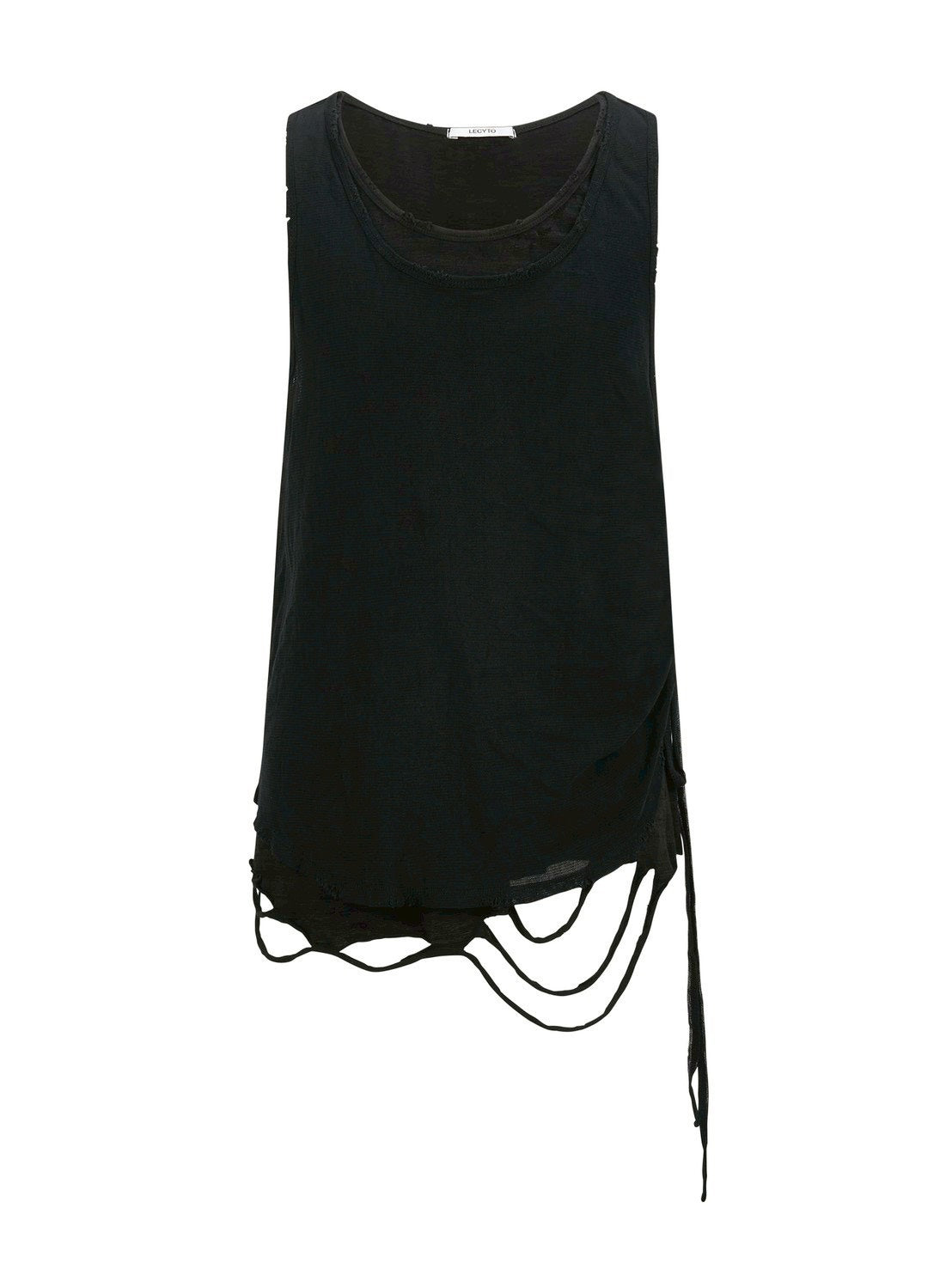 【LECYTO】Layered Shirring Sleeveless