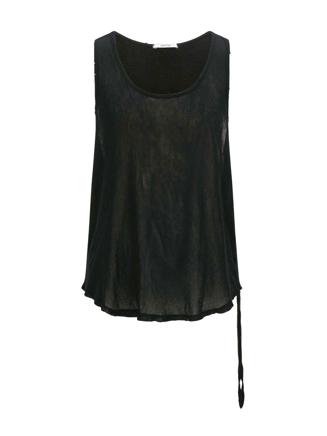 【LECYTO】Layered Shirring Sleeveless
