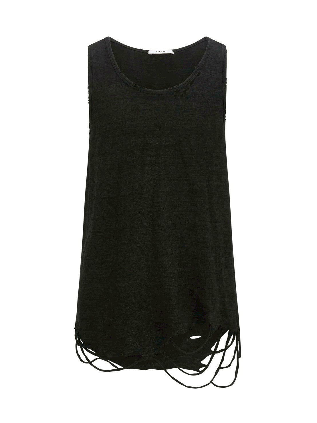 【LECYTO】Layered Shirring Sleeveless