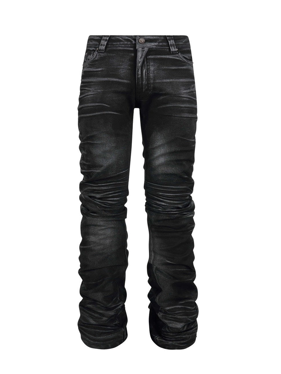 【LECYTO】Shadow Washed Curved Denim Pants