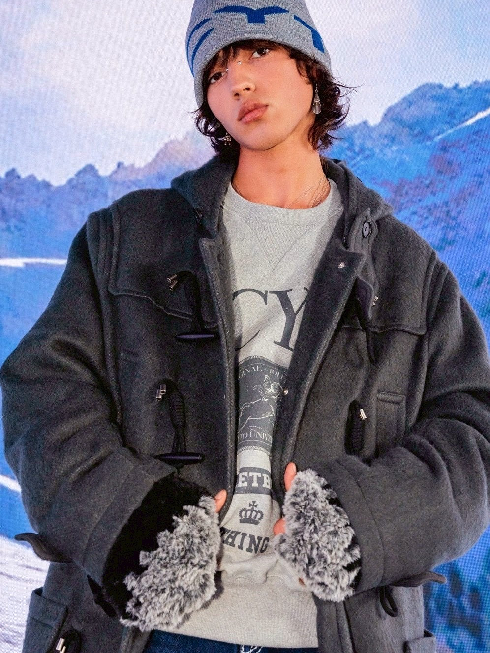 【LECYTO】Logo Jacquard Beanie